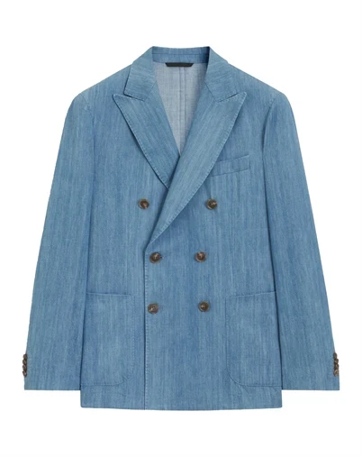 Hugo Boss - Italian Cotton Blazer - Light Pastel Blue 